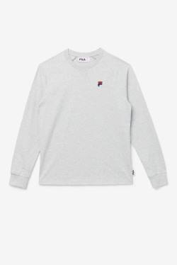 Camiseta Fila Flynn Long Sleeve Tee Mujer Gris Claro | Fila869NU