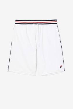 Pantalones Cortos Fila Estudio Velour Hombre Blancas Azul Marino | Fila527PT