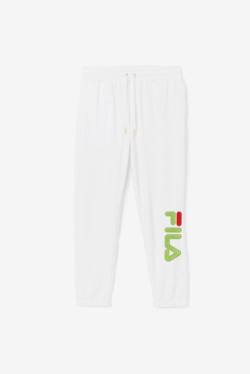 Pantalones Fila Mansur Velour Hombre Blancas Verde Rojas | Fila428CN