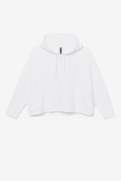 Sudadera Con Capucha Fila Fi-lux Cropped Mujer Blancas | Fila437ZW