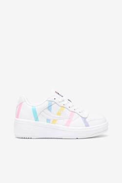 Zapatillas Fila Wx-100 Stripe Mujer Blancas Azules | Fila938KE
