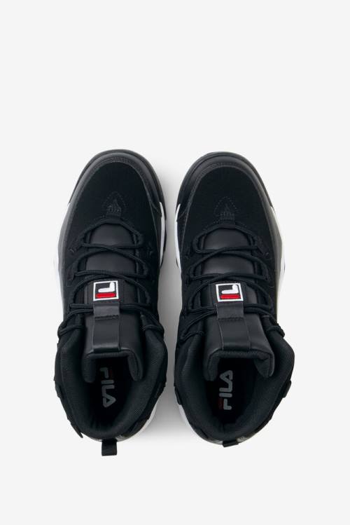 1 Zapatillas Fila Grant Hill Mujer Negras Blancas Rojas | Fila683RC