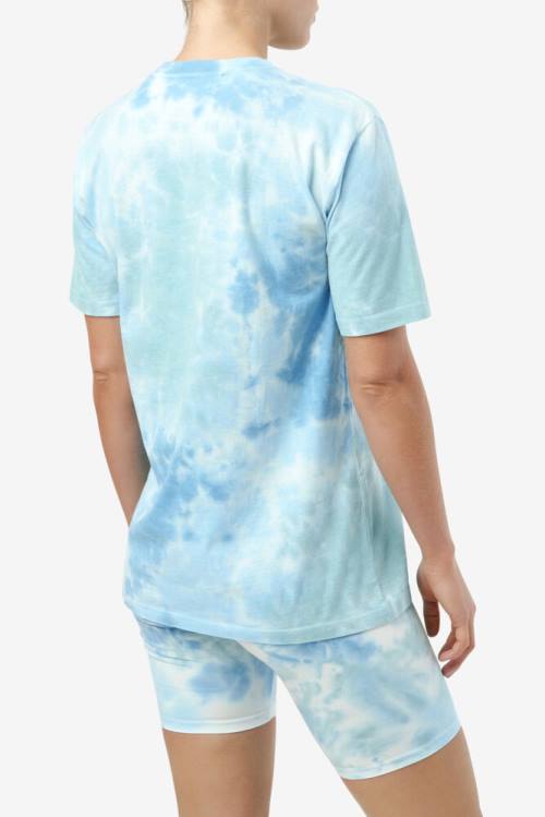 Camiseta Fila Alivia Tie Dye Tee Mujer Blancas | Fila140XO