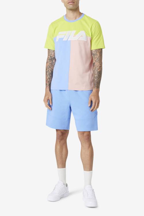 Camiseta Fila Anvit Crew Hombre Coral | Fila569RP