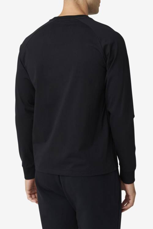 Camiseta Fila Flynn Long Sleeve Tee Mujer Negras | Fila104SH