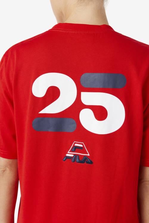 Camiseta Fila Grant Hill Cormac Tee Hombre Rojas | Fila764CY