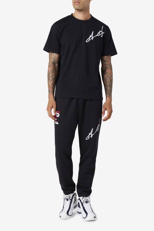 Camiseta Fila Grant Hill Cormac Tee Hombre Negras | Fila876RV