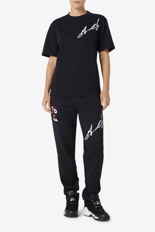 Camiseta Fila Grant Hill Cormac Tee Hombre Negras | Fila876RV