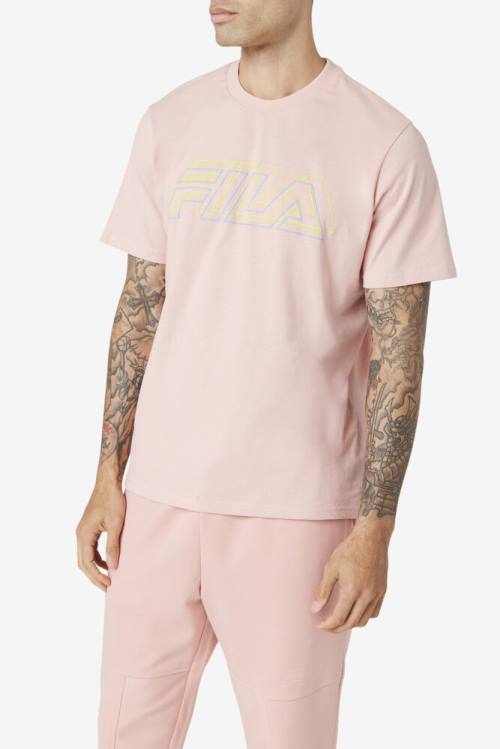 Camiseta Fila Lakosa Tee Hombre Coral | Fila046PX