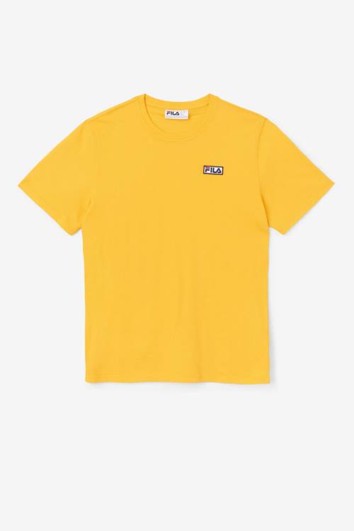 Camiseta Fila Skylar Tee Hombre Amarillo | Fila734UV