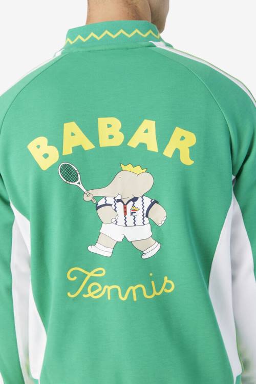 Chaquetas Fila X Rb Babar Iggy Mujer Verde Menta Oscuro Blancas | Fila379AT