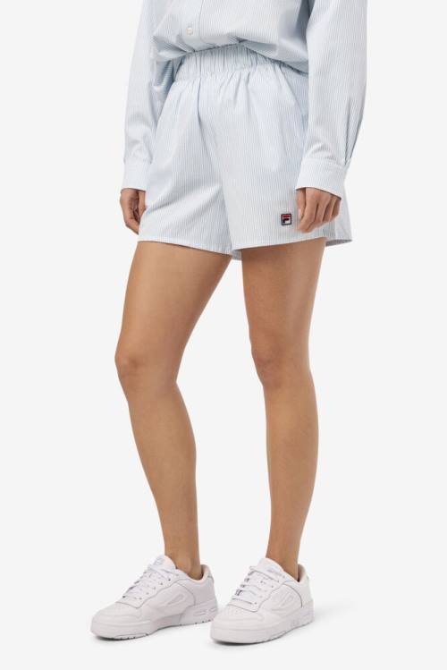 Pantalones Cortos Fila Ariella Mujer Azules Blancas | Fila085CE