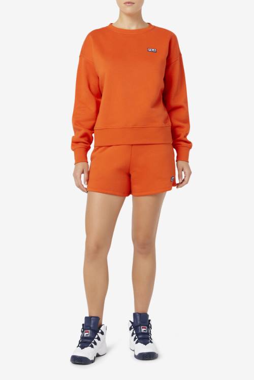 Pantalones Cortos Fila Diara High Rise Mujer Naranjas | Fila749HB