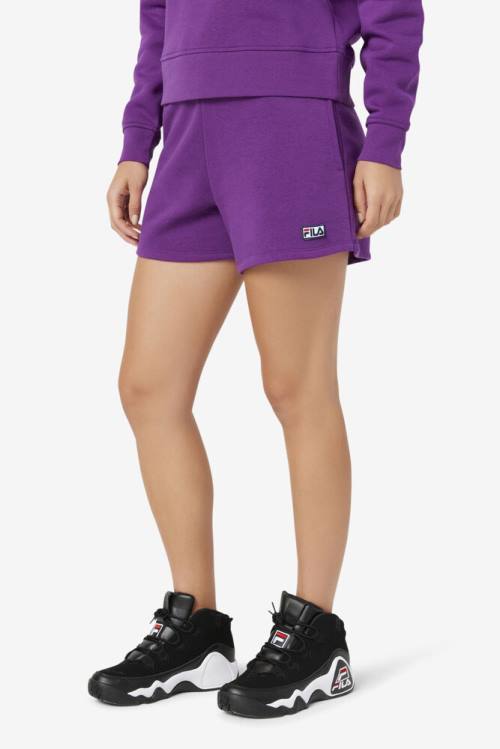 Pantalones Cortos Fila Diara High Rise Mujer Moradas | Fila879VG