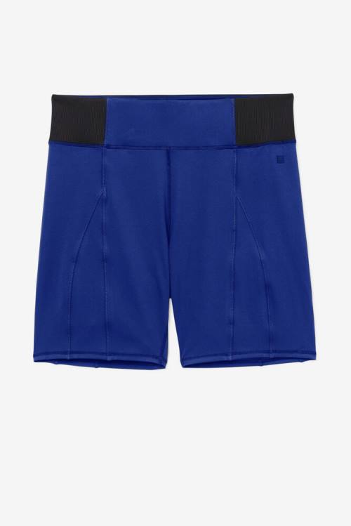 Pantalones Cortos Fila Forza 8' Texture Bike Mujer Azul Marino Negras | Fila354UY