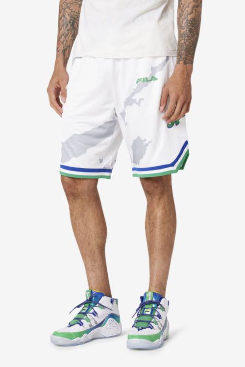 Pantalones Cortos Fila Grant Hill X Sprite Hombre Blancas Azules | Fila207CM