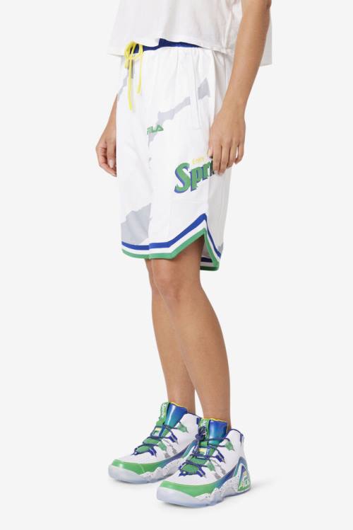 Pantalones Cortos Fila Grant Hill X Sprite Hombre Blancas Azules | Fila207CM