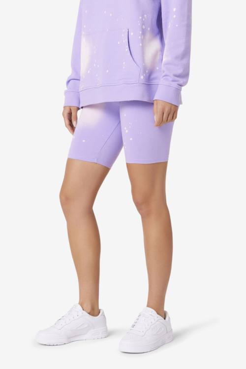 Pantalones Cortos Fila Taima Tie Dye Bike Mujer Moradas | Fila607KX