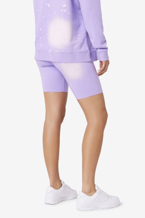 Pantalones Cortos Fila Taima Tie Dye Bike Mujer Moradas | Fila607KX