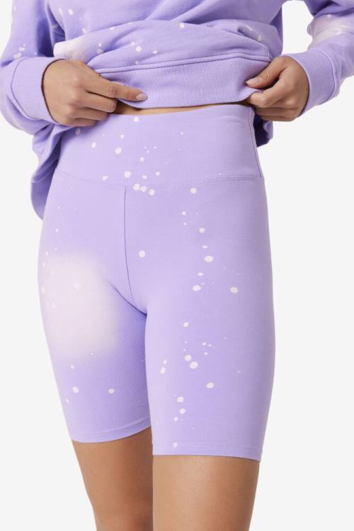 Pantalones Cortos Fila Taima Tie Dye Bike Mujer Moradas | Fila607KX