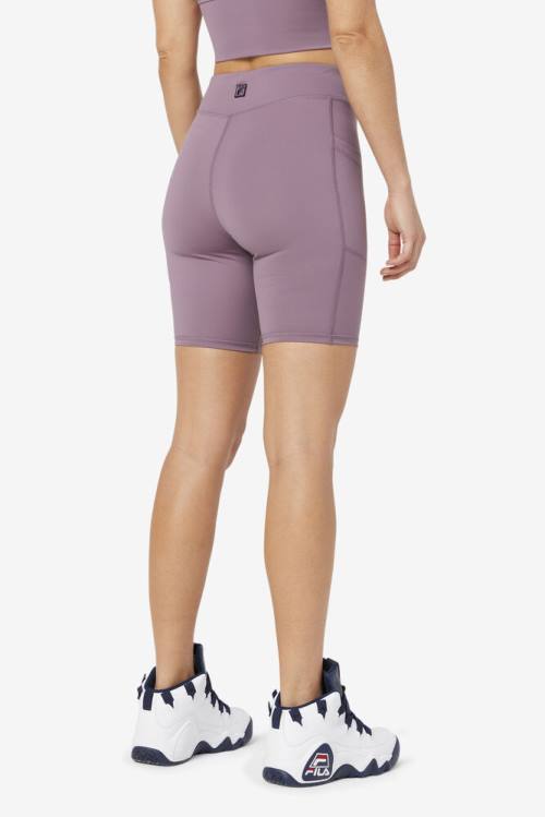 Pantalones Cortos Fila Tiana Bike Mujer Moradas | Fila037BH