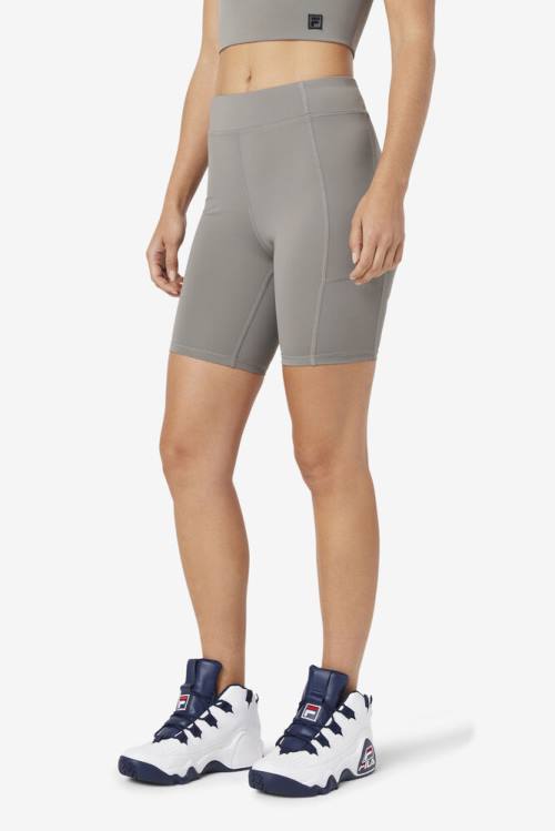 Pantalones Cortos Fila Tiana Bike Mujer Gris | Fila196QB