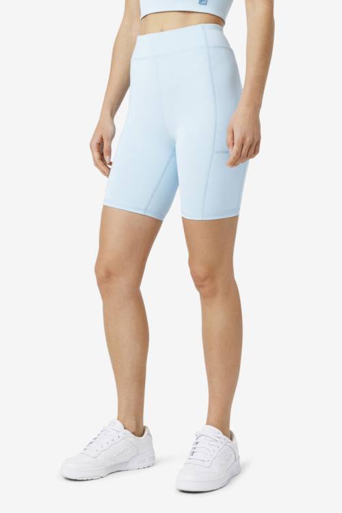 Pantalones Cortos Fila Tiana Bike Mujer Azules | Fila315UC