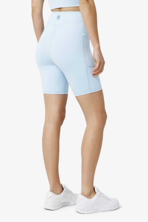 Pantalones Cortos Fila Tiana Bike Mujer Azules | Fila315UC