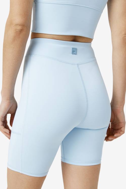 Pantalones Cortos Fila Tiana Bike Mujer Azules | Fila315UC