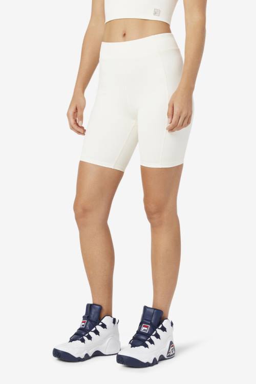 Pantalones Cortos Fila Tiana Bike Mujer Blancas | Fila632LM
