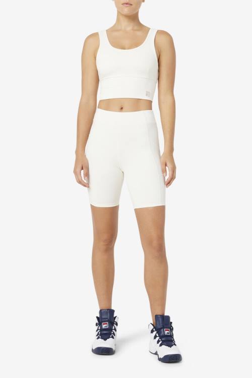 Pantalones Cortos Fila Tiana Bike Mujer Blancas | Fila632LM