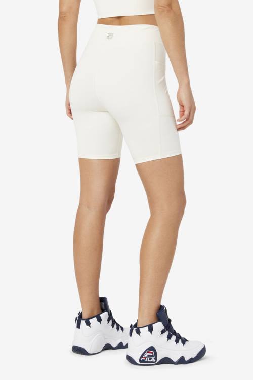 Pantalones Cortos Fila Tiana Bike Mujer Blancas | Fila632LM