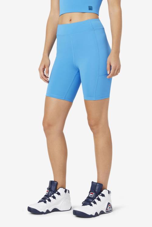 Pantalones Cortos Fila Tiana Bike Mujer Azules | Fila638TZ