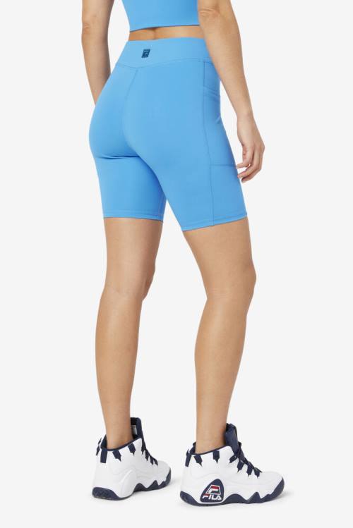 Pantalones Cortos Fila Tiana Bike Mujer Azules | Fila638TZ