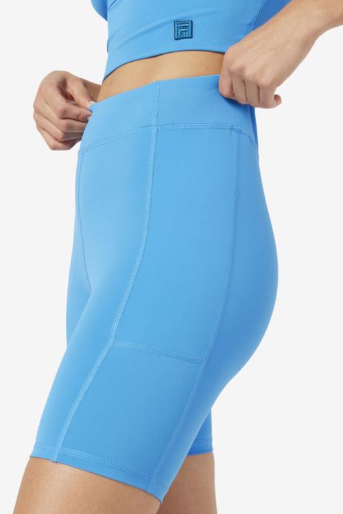 Pantalones Cortos Fila Tiana Bike Mujer Azules | Fila638TZ