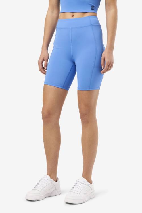 Pantalones Cortos Fila Tiana Bike Mujer Azules | Fila726QG
