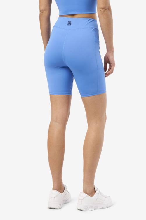 Pantalones Cortos Fila Tiana Bike Mujer Azules | Fila726QG