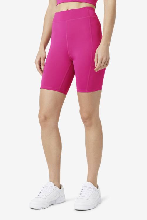 Pantalones Cortos Fila Tiana Bike Mujer Fucsia | Fila805FI