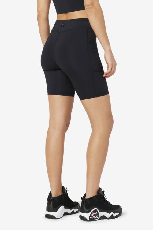 Pantalones Cortos Fila Tiana Bike Mujer Negras | Fila940UP