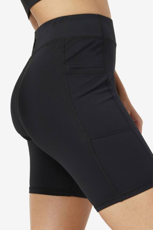 Pantalones Cortos Fila Tiana Bike Mujer Negras | Fila940UP