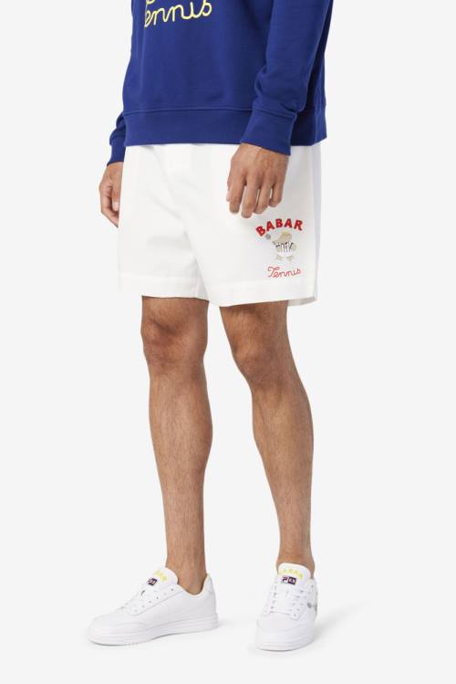 Pantalones Cortos Fila X Rb Babar Marckus Mujer Blancas Azules Rojas | Fila062CO