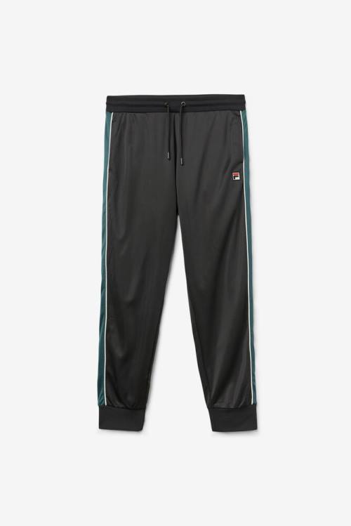 Pantalones Fila Elijah Pista Hombre Negras Blancas | Fila584OU