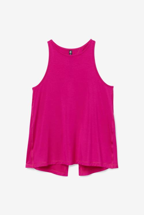 Top Deportivo Fila Fi-lux Open Back Tank Mujer Rosas Claro | Fila146VN