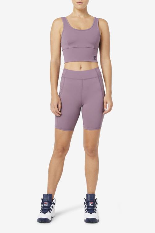 Top Deportivo Fila Kora Bra Mujer Moradas | Fila518NE