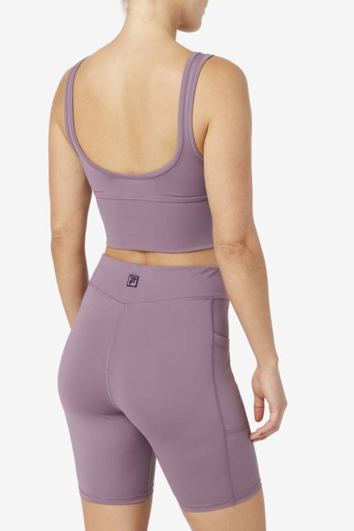 Top Deportivo Fila Kora Bra Mujer Moradas | Fila518NE
