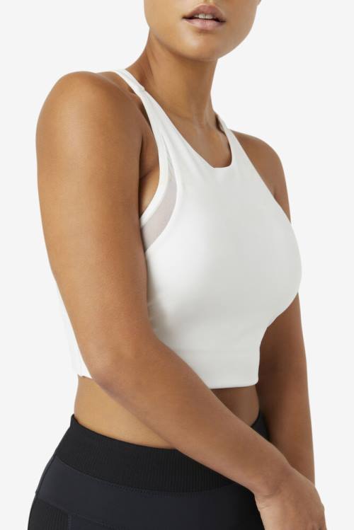 Top Deportivo Fila Uplift T-back Sports Bra Mujer Blancas | Fila053BM