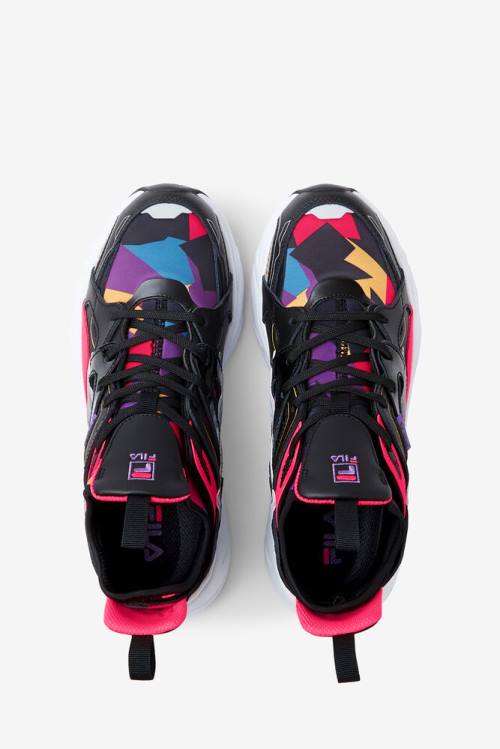 Zapatillas Fila Hallasan '90s Mujer Negras Rosas Blancas | Fila051BH