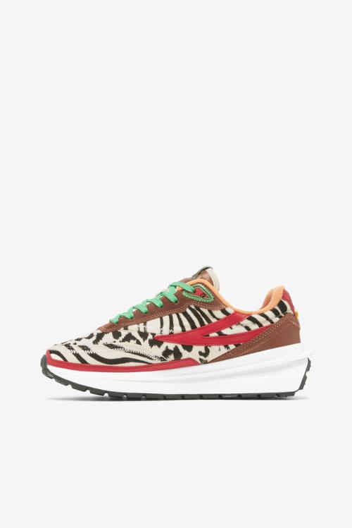 Zapatillas Fila Renno Zero Animal Mujer Rojas | Fila832NY