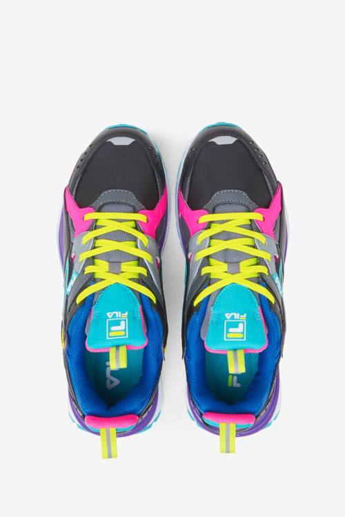 Zapatillas Fila Sandenal Mujer Negras Rosas Azules | Fila653IK